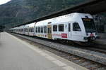 bls/706910/rabe-535-115-trubschachen-ii-mit RABe 535 115 'Trubschachen II' mit Kambly Werbung am 23.7.18 im Bahnhof Brig.