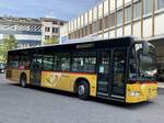 postauto/834914/der-mb-citaro-3529-vs-241 Der MB Citaro '3529' 'VS 241 966' der PostAuto Regie Sitten (ex. Regie Brig) am 28.9.21 bei der Abfahrt vom Bahnhofplatz in Sitten.
