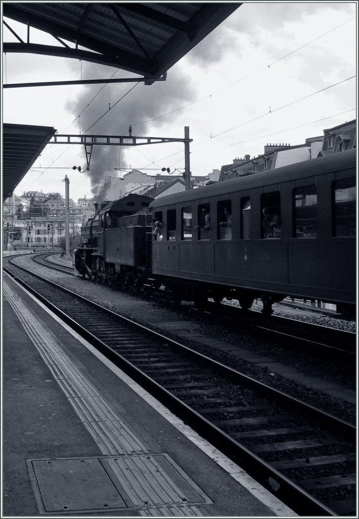 Dampfbahnambiente wie anno dazumal...
Lausanne, den 2. Sept 12