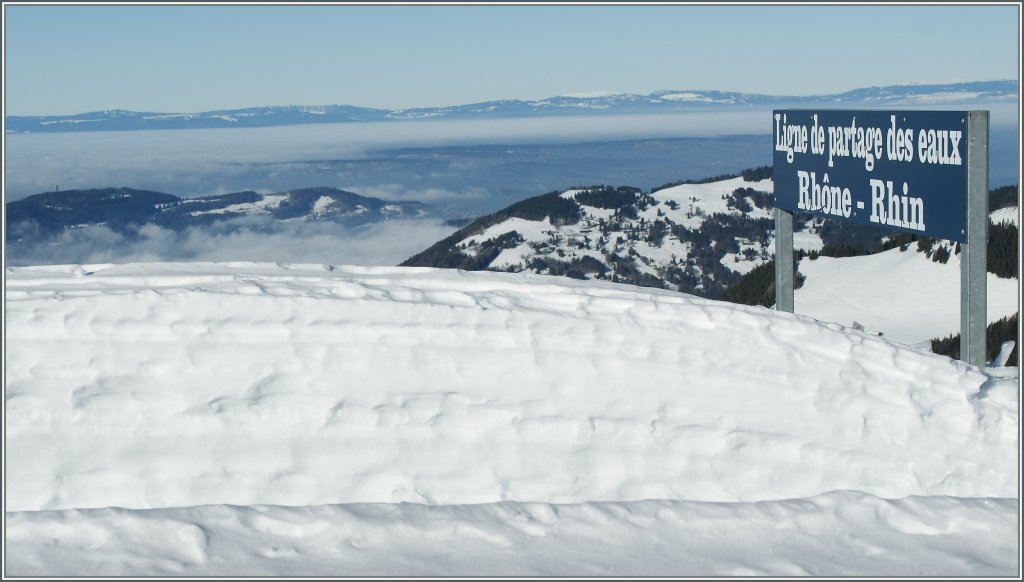 Die Wasserscheide zwischen Rhone und Rhein.
12.01.2012
