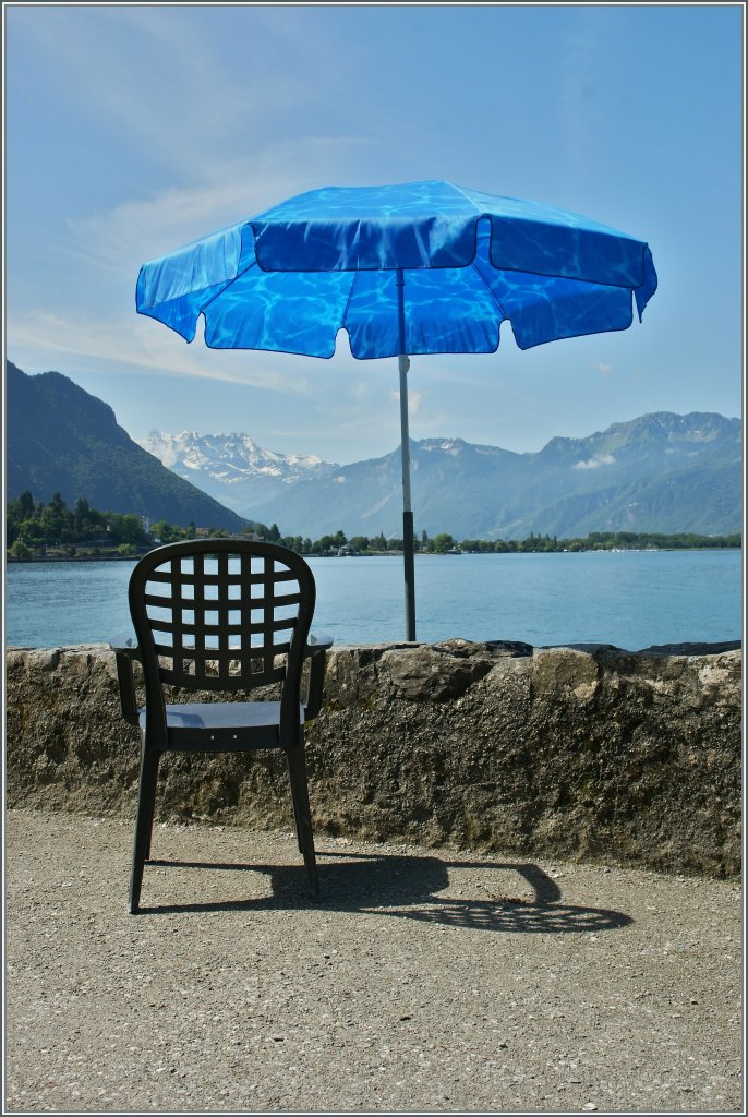 Ein Hauch Sommer - endlich!
Beim Ch�teau de Chillon, am 14. Juni 2012