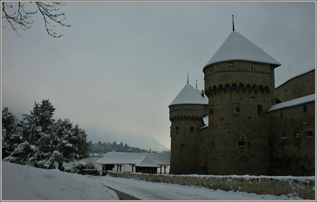 Im Winter kehrt am Ch�teau de Chillon Ruhe ein.
(05.01.2010)