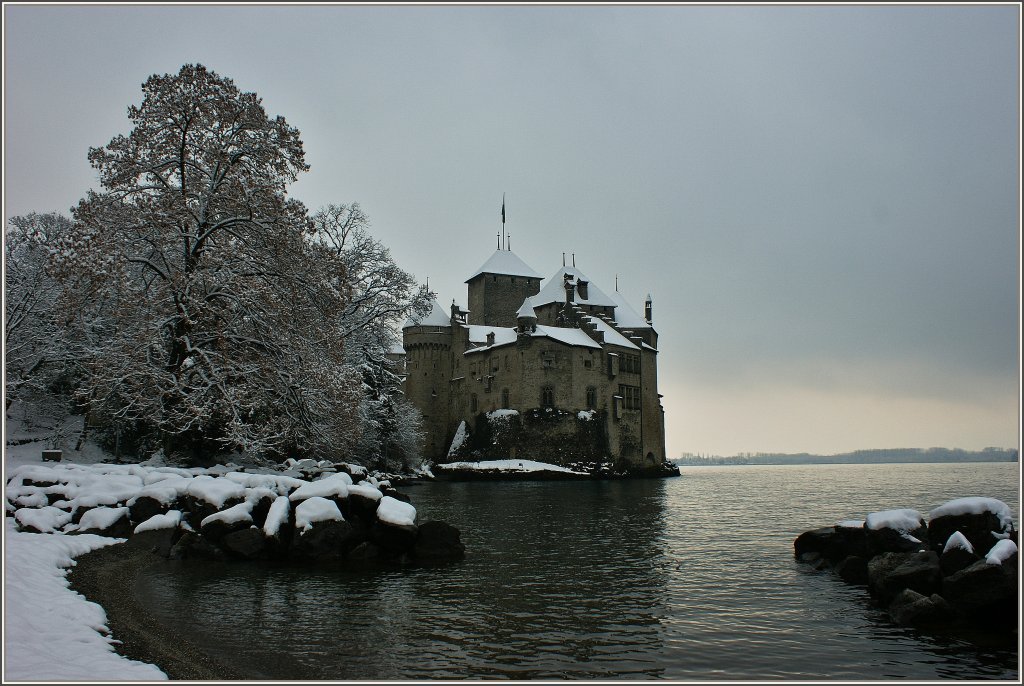 Winterstimmung am Ch�teau de Chillon.
(05.01.2010) 