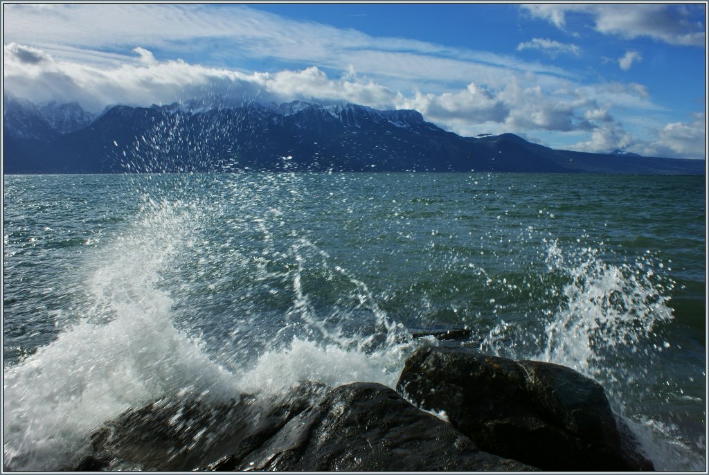 Wintersturm am Genfersee
(05.02.2013)