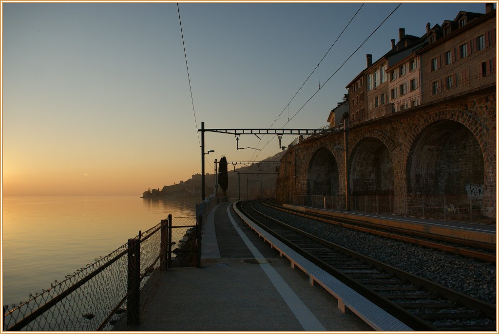 Zur Perfektion fehlt eigentlich nur noch ein Zug...
St-Saphorin, den 1. M�rz 2012