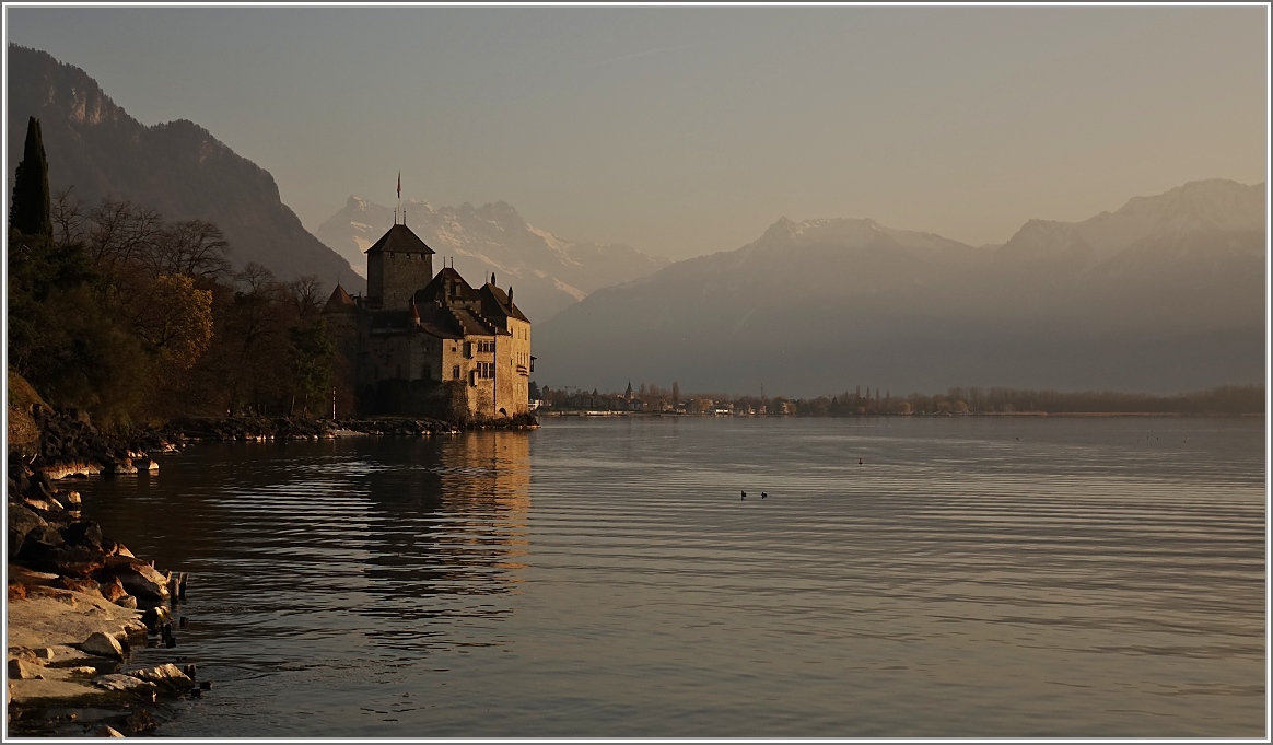 Das Château de Chillon im Abendlicht
(10.03.2014)
