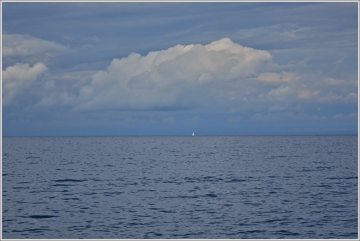 Kleines Segelschiff auf grossem See
(19.08.2019)