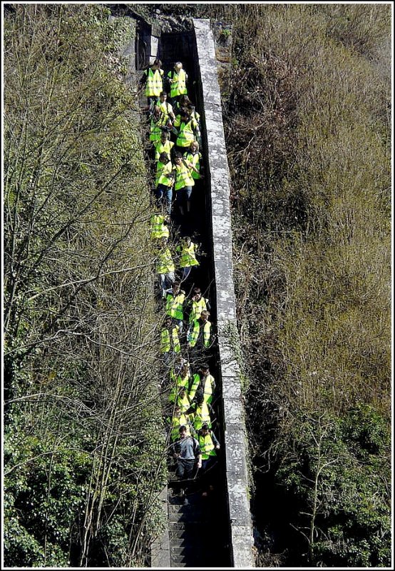 Abstieg der 408 Stufen von der Zitadelle hinunter nach Dinant. 30.03.09 (Jeanny)