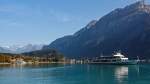 MS Brienz (der BLS) kurz nach dem ablegen am 30.09.2011 in Brienz.