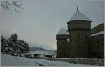 Im Winter kehrt am Ch�teau de Chillon Ruhe ein.