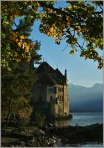Das Ch�teau de Chillon von Westseite.