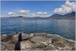 Blick vom Grande Canal über den See auf die Rivera und das Lavaux  (14.04.2016