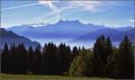 Doch ein wunderbarer Blick mit höchsten Ansichten vom Aussichtsberg oberhalb Blonay...