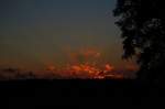 Sonnenuntergang in Weibhausen Juli 2007, in der N�he vom Chiemsee