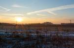   Die Sonne ist gerade aufgegangen, Nisterau am 21.01.15.